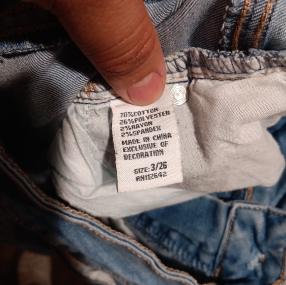 Telepatia Floral Embroidered Denim Flares Widg Leg Size 3/26 - Picture 5 of 5